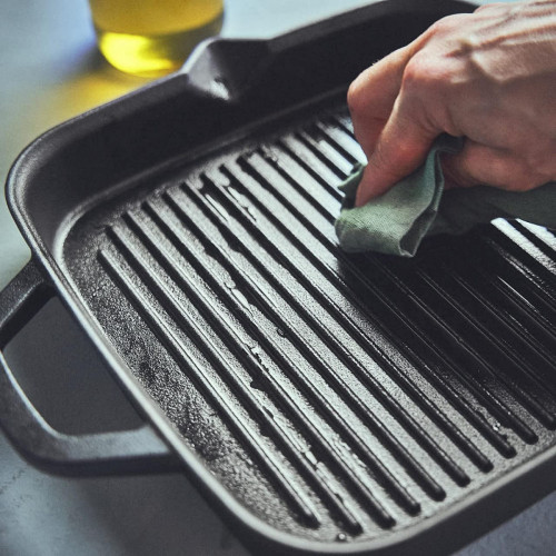 Burnhard 944207- Padella Grill in Ghisa 30 cm