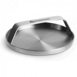 Burnhard 944528 - Burger Smasher in Acciaio Inox, 14 cm, Pressa per hamburger