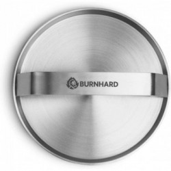 Burnhard 944528 - Burger Smasher in Acciaio Inox, 14 cm, Pressa per hamburger