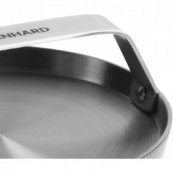 Burnhard 944528 - Burger Smasher in Acciaio Inox, 14 cm, Pressa per hamburger
