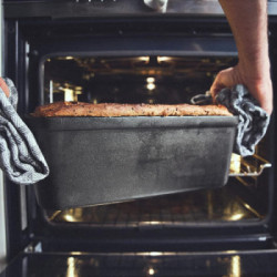 Burnhard 944205 - Casseruola Rettangolare in ghisa con Coperchio 3,5 l, 35,4 x 14,3 x 15,3