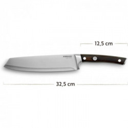 Burnhard 943656 - Coltello Ragnar con Manico in Legno Pakka e Protezione della Lama in Pelle
