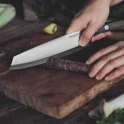 Burnhard 943656 - Coltello Ragnar con Manico in Legno Pakka e Protezione della Lama in Pelle