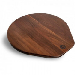 Burnhard 944654 - Tagliere per Pizza in Legno di Acacia, 34 cm