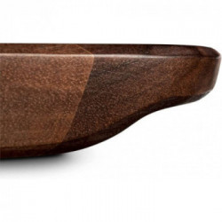 Burnhard 944654 - Tagliere per Pizza in Legno di Acacia, 34 cm