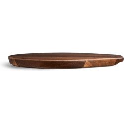 Burnhard 944654 - Tagliere per Pizza in Legno di Acacia, 34 cm