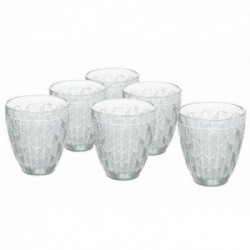 Villa D'Este Home Tivoli 'Bali Leaf', Set 6 Bicchieri Acqua Trasparenti