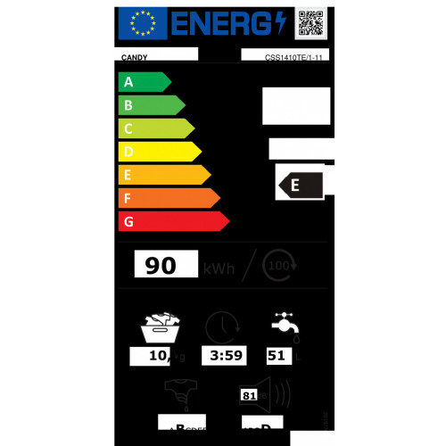Candy CSS1410TE/1-11- Lavatrice a Carica...