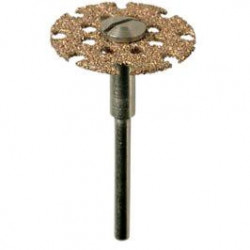 Dremel 542 - Disco da taglio/levigatura 25,4 mm, perno 402 incluso