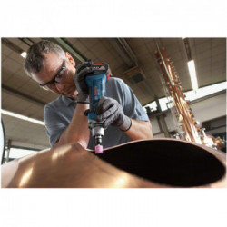 Bosch GGS 18 V-LI - Smerigliatrice Assiale 18V, 22.000 giri/min, L-Boxx, Senza Batteria e Caricabatt.