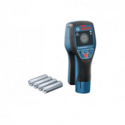 Bosch Professional D-Tect 120 - Wallscanner Rilevatore di Metalli 12V, Max 12 cm, 4 Batterie 1,5V LR6, Adattatore Alcaline