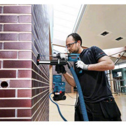 Bosch GDE 16 Cyl - Cuffia di Aspirazione Polvere, per Trapani Battenti, Ø Foro con Punte 4-16 mm, Ø Foro con Corone 82 mm