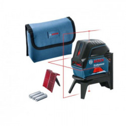 Bosch Professional GCL 2-15 Prof + RM1 - Livella Laser Combinata, 3 Batterie 1,5 V LR6, Custodia Protettiva, Codice 0601066E00