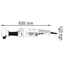 Bosch GGS 8 SH - Smerigliatrice Assiale, 1200W, Ø 20 mm/mandrino M 14, Restart Protection, Dado SDS-clic Inlcuso
