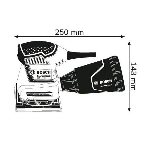 Bosch GSS 140-1 A - Levigatrice Orbitale 180W,...