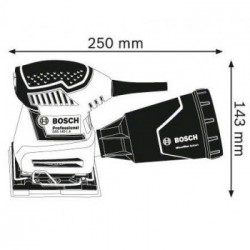 Bosch GSS 140-1 A - Levigatrice Orbitale 180W, 24.000 Oscillazioni/min, Piastra 115x107mm, Contenitore Microfilter