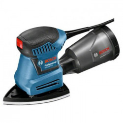 Bosch GSS 160-1 A Multi - Levigatrice Orbitale 180W, Piastra Base + Delta, 3 Carte Abrasive, Piastra Forcarta, L-Boxx
