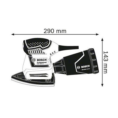 Bosch GSS 160-1 A Multi - Levigatrice Orbitale...