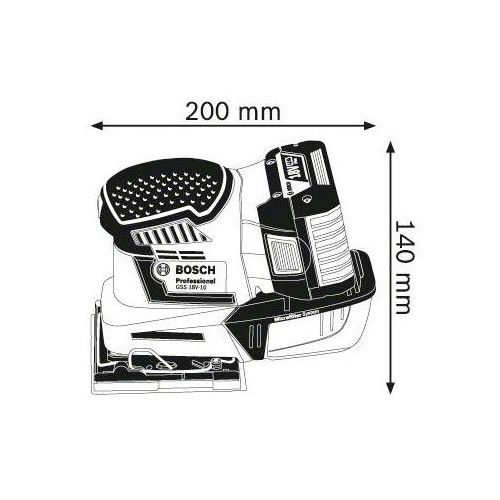 Bosch Professional GSS 18V-10 - Levigatrice...