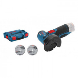 Bosch GWS 12V-76 - Smerigliatrice Angolare 12V, Ø Mola 76mm, 19.500 giri/min, L-Boxx, Senza Batteria e Caricabatt.
