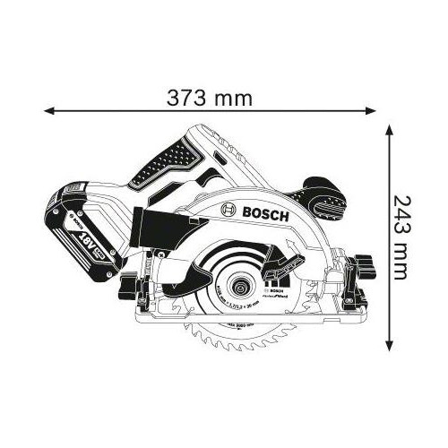 Bosch GKS 18V-57 G - Sega Circolare a Batteria,...