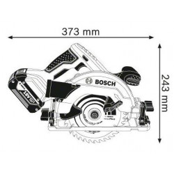 Bosch GKS 18V-57 G - Sega Circolare a Batteria, senza Batteria, 18V