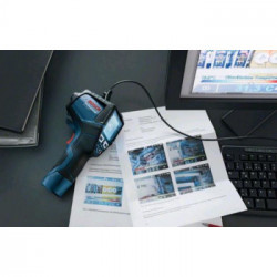 Bosch Professional GIS 1000 C - Rilevatore per Metalli, 9V 6LR 61, Max 12cm, 4 Batterie 1,5V LR6, Cavo Micro-USB