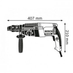 Bosch GBH 2-26 F - Martello Perforatore SDS-Plus, 830W, Ø 26 mm 2,7 J, mandrino a cambio rapido, mandrino autoserrante
