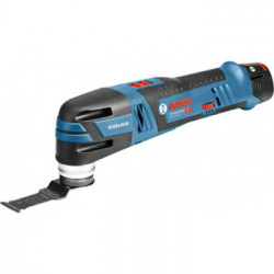 Bosch Professional GOP 12V-28 - Utensile Multifunzione a Batteria, 12V, 2x3,0 Ah, 12 Accessori, Caricabatteria + L-Boxx