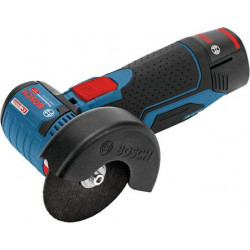 Bosch GWS 12V-76 - Smerigliatrice Angolare 12V, 2x3,0 Ah, Ø Mola 76mm, 19.000 giri/min Caricabatterie, L-Boxx