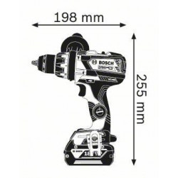 Bosch Professional GSR 18 V-85 C - Trapano Avvitatore a Batteria, 18V, 2x5,0Ah, 47-110Nm, Caricabatteria e L-Boxx, 06019G010C