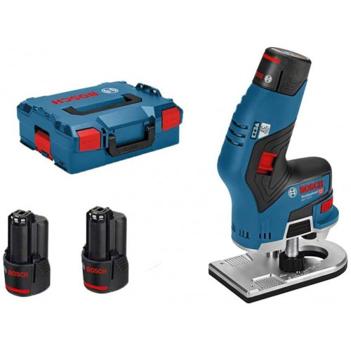 Bosch GKF 12V-8 - Rifilatore 12V, 2x3,0 Ah,...
