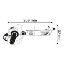 Bosch GWS 9-115 S - Smerigliatrice Angolare, 900 W, Ø115 mm, Cuffia di Protezione Chiusa, Impugnatura Suppl,, Restart