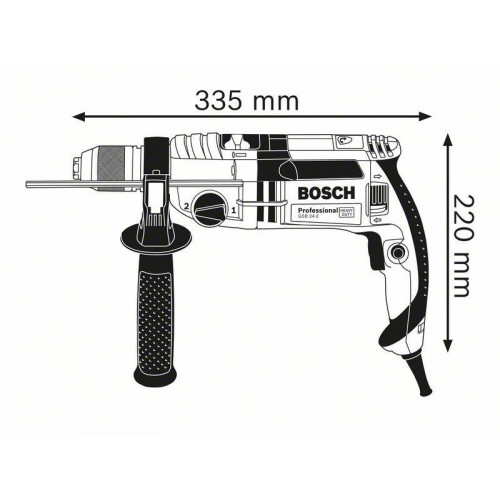 Bosch Professional GSB 24-2 - Trapano a...
