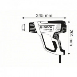 Bosch GHG 23-66 - Termosoffiatore 2300W, 50-650°C, 2 Bocchette Protettive, L-Boxx