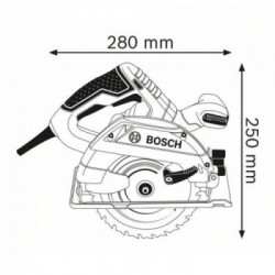 Bosch Professional GKS 165 - Sega Circolare, 1100W, Ø Lama 165 mm, Profondità Taglio 66 mm, Dual Gear