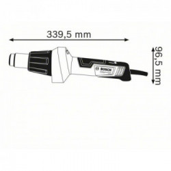 Bosch GHG 20-60 - Termosoffiatore 2000W, 50-600°C, 9 Regolazione Temperatura