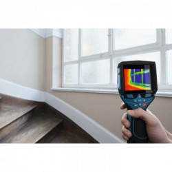 Bosch Professional GTC 400 C - Termocamera a Batteria, 12V, 2,0 Ah, IR 160x120, Display 3,5", Cavo Micro-USB, Caricabat, L-Boxx