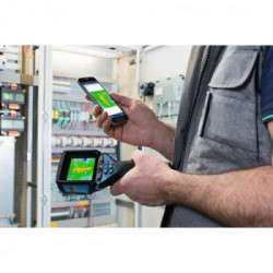 Bosch Professional GTC 400 C - Termocamera a Batteria, 12V, 2,0 Ah, IR 160x120, Display 3,5", Cavo Micro-USB, Caricabat, L-Boxx