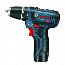 Bosch GSR 12V-15 - Trapano-Avvitatore 12V, 2x2,0 Ah,15-30 Nm, 2 Velocità, 0-1.300 giri/min, con Caricabatteria