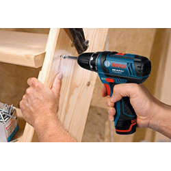 Bosch GSR 12V-15 - Trapano-Avvitatore 12V, 2x2,0 Ah,15-30 Nm, 2 Velocità, 0-1.300 giri/min, con Caricabatteria
