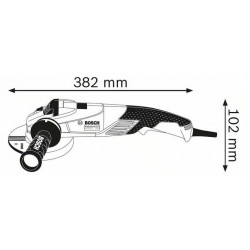 Bosch GWS 18-125 SL - Smerigliatrice Angolare 1800W, Ø125 mm, Restart Protection, Vibration Control, Impugnatura suppl.