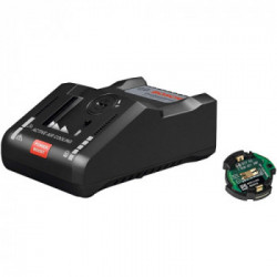 Bosch GAL 18V-160 C + GCY 42 - Caricabatteria Rapido per Gamma 18V, 8,0 Ah con Modulo Bluetooth