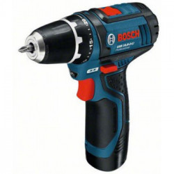 Bosch Professional GSR 12V-15 - Trapano Avvitatore, 2 Velocità, 0-1300 giri/min, 15-30 Nm, 12 V, Solo Corpo + L-Boxx,