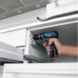 Bosch GSB GSB 12V-15 - Trapano-Avvitatore con Percussione 12V, 15-30 Nm, L-Boxx, Senza Batteria e Caricabatt.