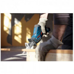 Bosch GSA 12V-14 - Sega a Gattuccio 12V, Profondità Taglio 50-65mm, L-Boxx, Senza Batteria e Caricabatt.