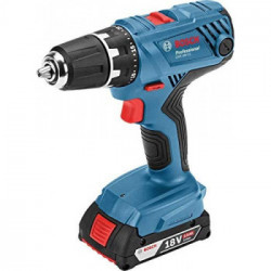 Bosch GSR 18V-21 - Trapano-Avvitatore Brushless 18V, 2x2,0 Ah, 63 Nm, Caricabatterie e L-Boxx