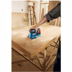 Bosch GSS 18V-10 - Levigatrice Orbitale 18V, 22.000 Oscillazioni/Min, Set di Accessori, L-Boxx, Senza Batteria e Caricabatt.