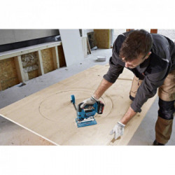 Bosch Professional GST 18V-LI B - Seghetto Alternativo 18V, 2x4,0 Ah, Profondità Taglio 120mm, 4 Accessori, Caricabatt, L-Boxx