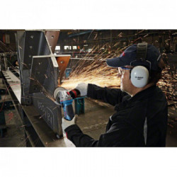 Bosch GWS 19-125 CIE - Smerigliatrice, 1900 W, Ø125 mm, Constant Electronic, Cuffia Chiusa, Impugnatura Supplem., Vibration